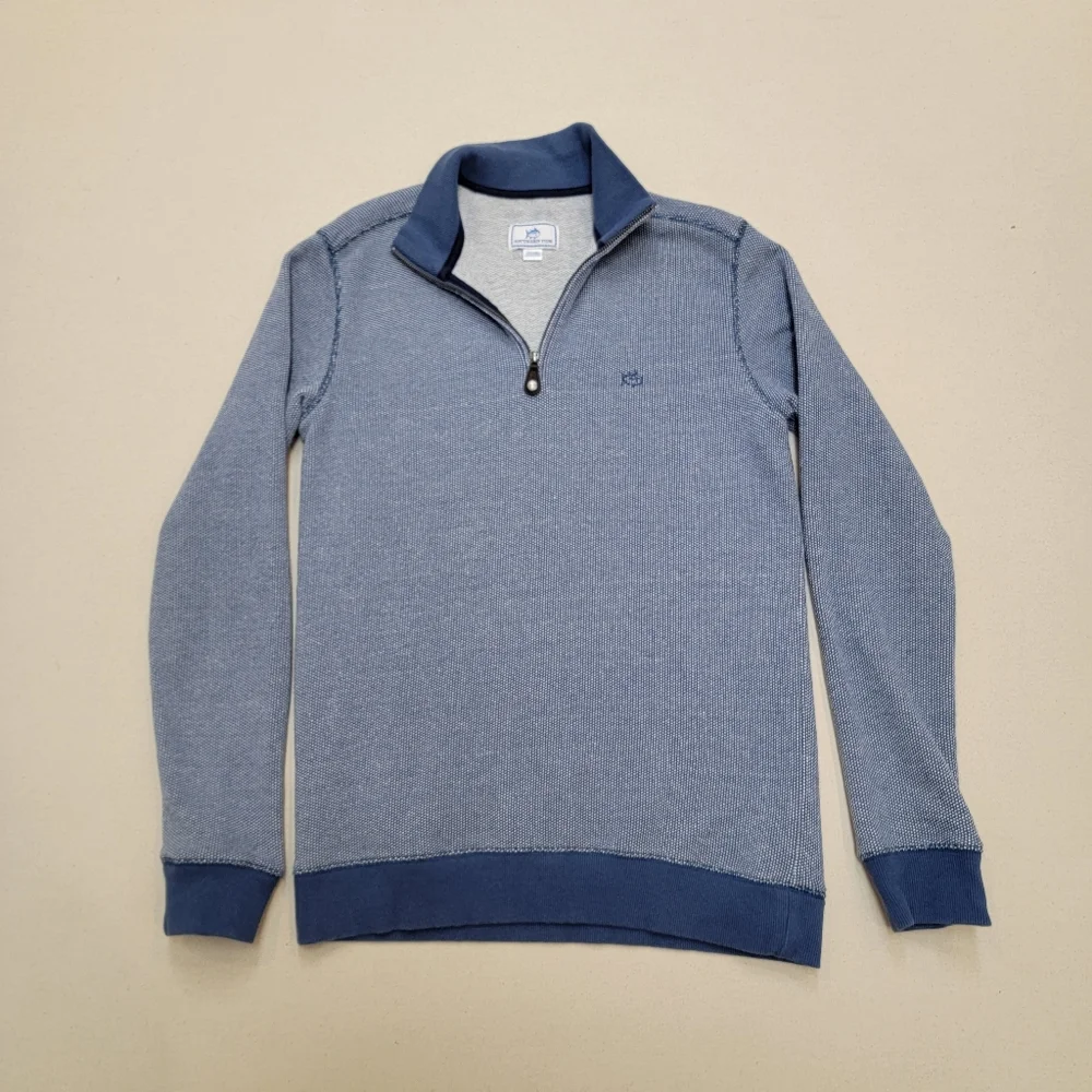 Southern Tide Terry Cloth Quarter Zip S